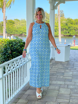 AQUA DIAMONDS KEYHOLE MAXI