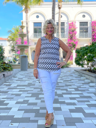 SANDBAR SLEEVELESS V NECK - Cathys Place