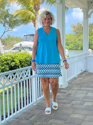 MELINA BLUE SKORT
