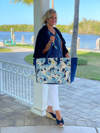 ISLAND BLUE TOTE