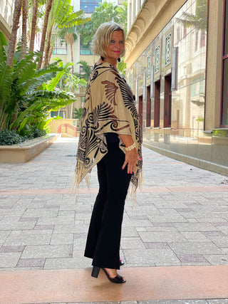 CLASSIC LOOK BURNOUT 7 WAY SCARF