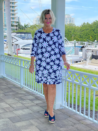 DAISY DAY SLEEVE RUFFLE DRESS