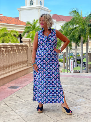 PINEAPPLE VACA RUFFLE MAXI