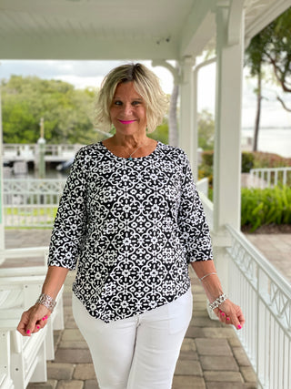 NAPLES DAYS ASYMMETRIC TOP