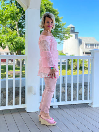 The Catherine - Morava.    pink bling jean