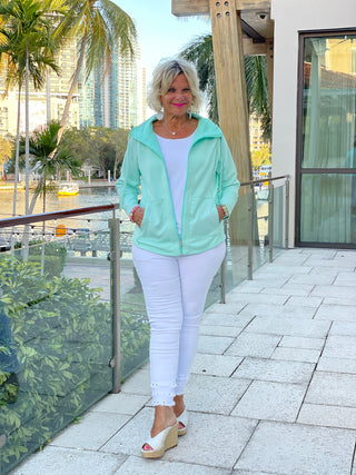 REVERSIBLE MINT JACKET