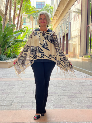 CLASSIC LOOK BURNOUT 7 WAY SCARF