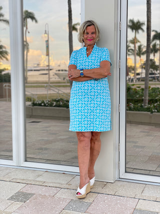 OCEAN MILE SHORT SLEEVE DRESS
