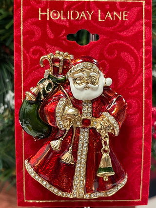 HOLIDAY SANTA CLAUS PIN - Cathys Place