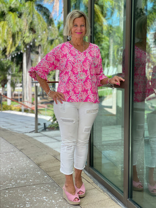 PINK LANE BELL SLEEVE