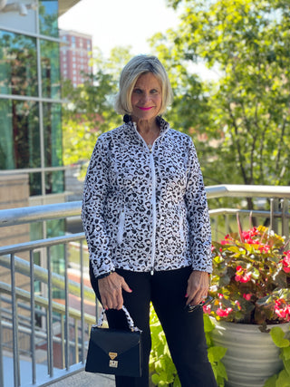 SNOW LEOPARD FULL ZIPPER - Cathys Place