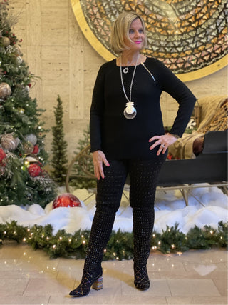 PERFECT BLING BLACK JEANS
