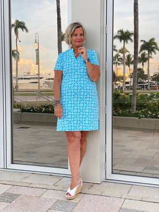 OCEAN MILE SHORT SLEEVE DRESS