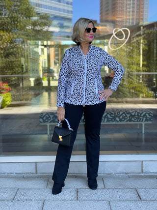 SNOW LEOPARD FULL ZIPPER - Cathys Place