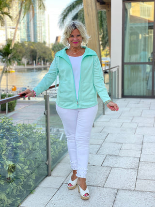 REVERSIBLE MINT JACKET