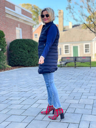 LULU-B NAVY PUFFER JACKET