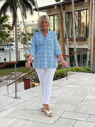 AQUA DIAMONDS TUNIC