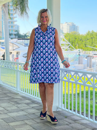 PINEAPPLE VACA RUFFLE DRESS