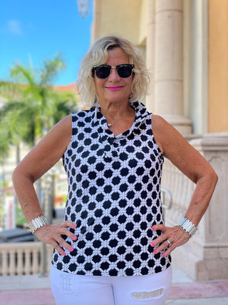 TINSLEY SLEEVELESS RUFFLE - Cathys Place