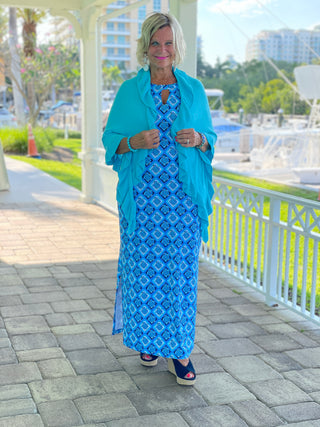 BAHAMA BLUE TURTLE KEYHOLE MAXI