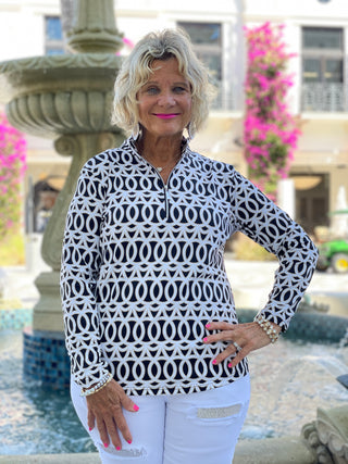 SANDBAR ZIPPER TOP