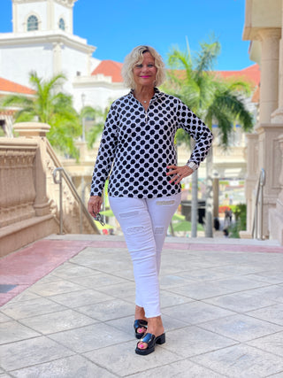 TINSLEY ZIPPER TOP - Cathys Place