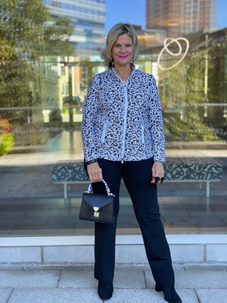 SNOW LEOPARD FULL ZIPPER - Cathys Place