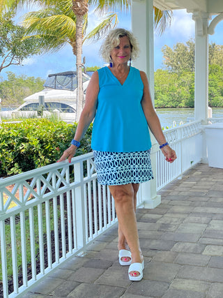 MELINA BLUE SKORT