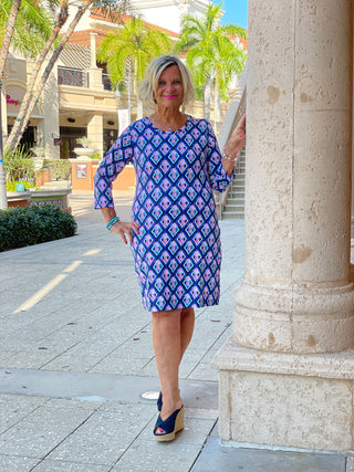 PINEAPPLE VACA SLEEVE DRESS