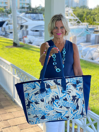 ISLAND BLUE TOTE