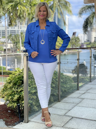 KEY WEST LINEN FRENCH BLUE