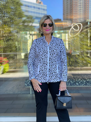 SNOW LEOPARD FULL ZIPPER - Cathys Place