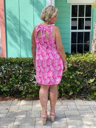 PINK LANE HALTER DRESS