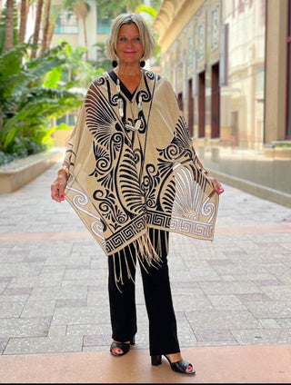CLASSIC LOOK BURNOUT 7 WAY SCARF