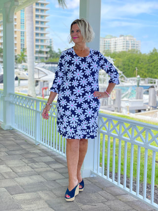DAISY DAY SLEEVE RUFFLE DRESS