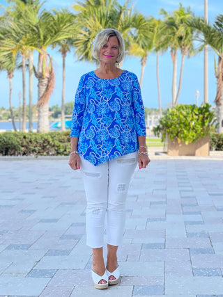 AQUA LANE ASYMMETRIC TOP - Cathys Place