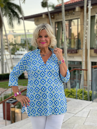 AQUA DIAMONDS TUNIC