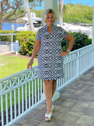 NAPLES DAY SHORT SLEEVE DRESS