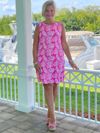 PINK LANE SHIFT DRESS