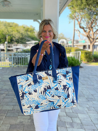 ISLAND BLUE TOTE