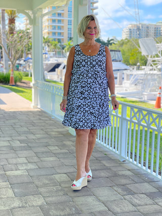 NAPLES DAY LAYERED RUFFLE DRESS