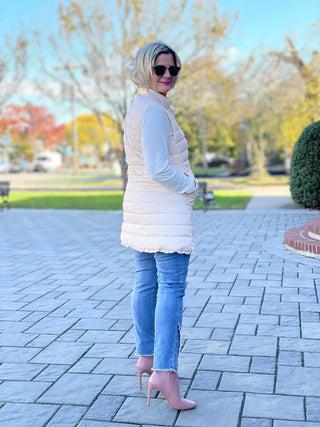 LULU-B BLUSH PUFFER VEST