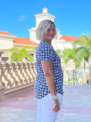 NAVY DAYS SHORT SLEEVE - Cathys Place