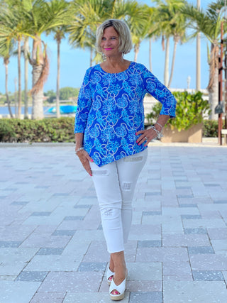 AQUA LANE ASYMMETRIC TOP - Cathys Place