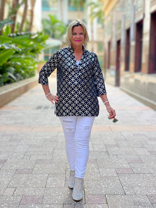 LULU-B SILVER LEME TUNIC