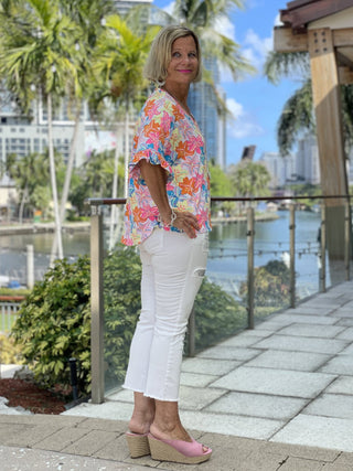 PALM BEACH GARDEN BELL SLEEVE