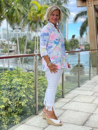 POST CARD OF LOVE TUNIC - Cathys Place