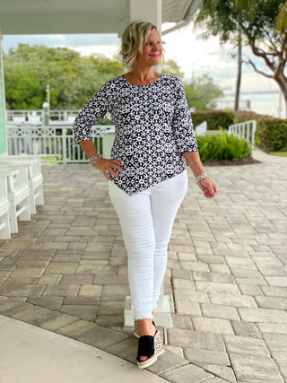 NAPLES DAYS ASYMMETRIC TOP