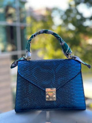 SAVANNA BLUE FULL ZIPPER TOP
