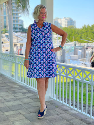 PINEAPPLE VACA RUFFLE DRESS